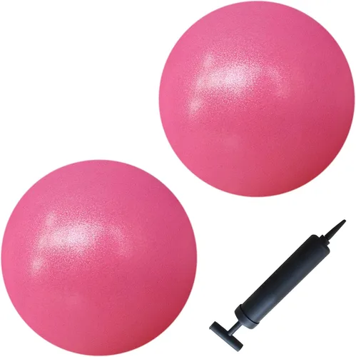 Vista 3 de AppleRound Pelota de pilates de 9 pulgadas, paquete de 2 con 1 bomba, pelota de ejercicio pequeña para pilates, yoga, fitness, terapia física