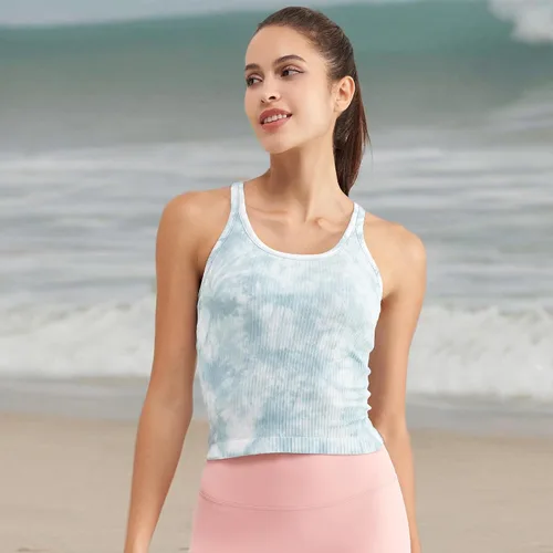 Vista 97 de sphinx cat - Camiseta corta de entrenamiento para mujer, camiseta sin mangas, acanalada, con espalda cruzada y brasier integrado