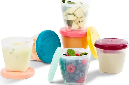 Vista 8 de Babymoov – 4 piezas contenedores de almacenamiento de alimentos.