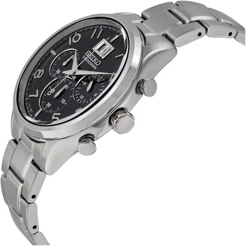 Vista 4 de Seiko SPC153P1, cronógrafo de los hombres, pulsera de acero inoxidable caso & 100m WR, SPC153