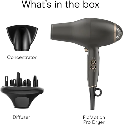 Vista 16 de Conair - Secador de pelo, INFINITIPRO FloMotion, ajustable, 6 ajustes