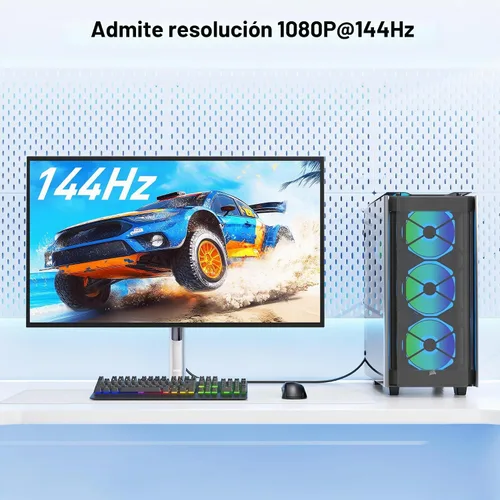 Vista 3 de Cable Matters Cable DVI con ferritas, doble enlace, 6 pies