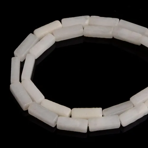 Vista 15 de Espaciador de tubo rectangular de amazonita de piedra natural de 0.157 x 0.512 in, cuentas sueltas para manualidades, pulseras, collares, joyería