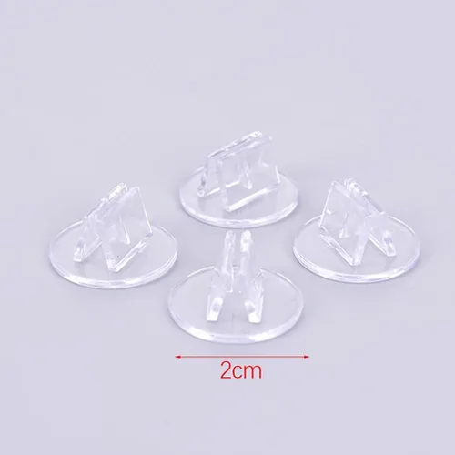 Vista 2 de Soportes para tarjetas de juego de 100 piezas, bases translúcidas en miniatura y tarjetero