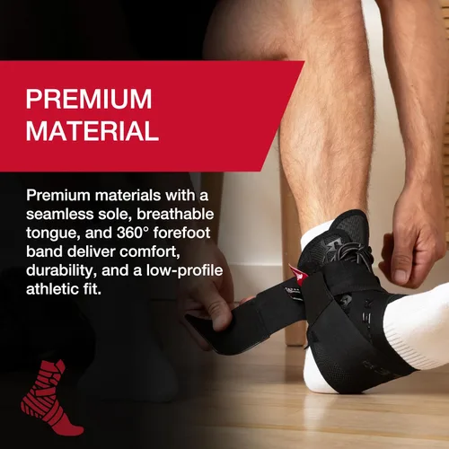 Vista 2 de MUELLER Sports Medicine The One Tobillera Premium, soporte para aliviar el dolor de tobillo para hombres y mujeres, ideal para esguinces