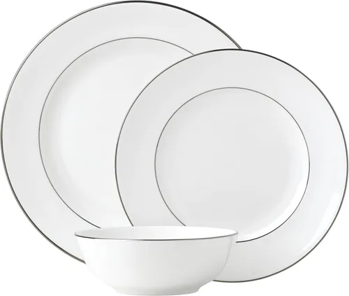 Vista 5 de Lenox Plato Continental Dining Platino, Blanco