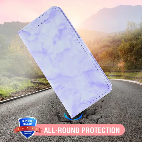 Vista 7 de Asuwish Compatible con Samsung Galaxy S10 y protector de pantalla de vidrio templado, accesorios para tarjetero, soporte para celular, billetera
