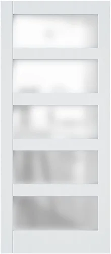 Vista 12 de Puerta corrediza de vidrio de 30 x 84 pulgadas, losas resistentes para puerta de granero, requiere montaje, puertas de granero para el hogar, 5