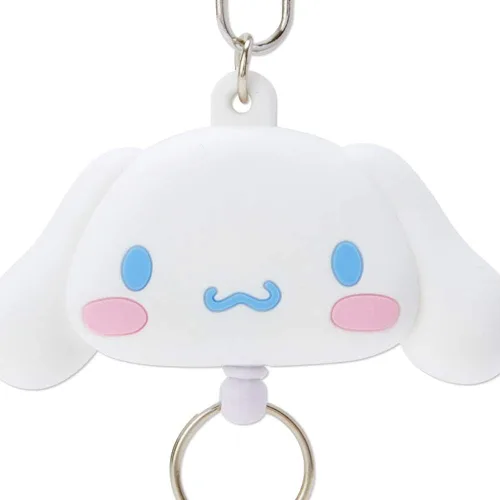 Vista 3 de Sanrio Llavero de carrete facial Hello Kitty, Blanco