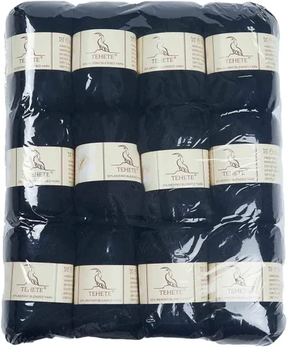 Vista 22 de Ovillo de lana de merino para tejer (3 capas) suave y ligero de 150g para ganchillo (Beige)