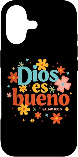 Vista 32 de Funda religiosa de la Biblia para iPhone 16 Dios Es Bueno Spanish Christian Jesus God