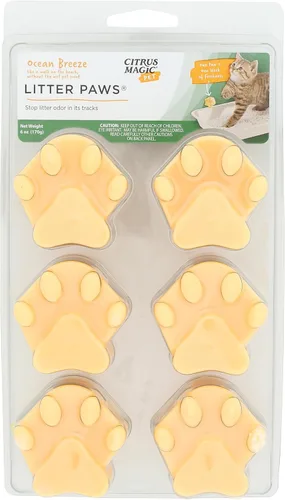 Vista 11 de Citrus Magic Patas eliminadoras de olores para mascotas, lino fresco, 6 patas Absorbedor de olores para cajas de arena para gatos, ambientadores