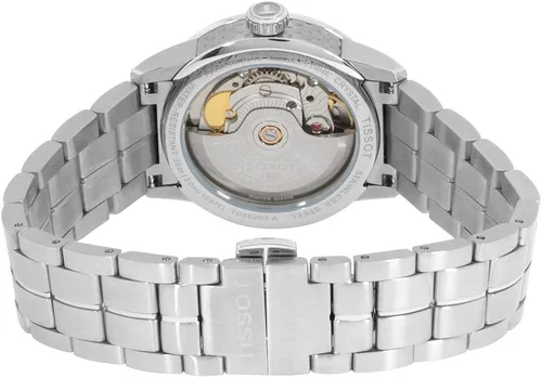 Vista 3 de Tissot Reloj automático de lujo Powermatic 80 de 1299in T086207111100 para mujer Tono plateado Reloj automático
