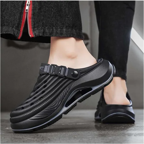 Vista 8 de Zueco unisex transpirable antideslizante, zapatos de jardín para hombre y mujer con soporte de arco para trabajo al aire libre, playa, casual