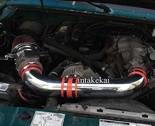 Vista 2 de IINTAKEKAI Performance Air Intake (Compatible with 1991-1994 Ford Ranger/Explorer 4.0 4.0L V6 MODELS) (BLACK)