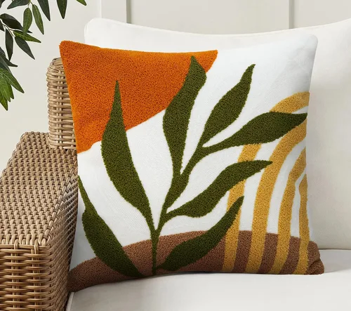 Vista 20 de Merrycolor Fundas de Cojines Decorativos con Mechones Estilo Boho (Naranja y Rosa, 20" x 12" (Paquete de 1))