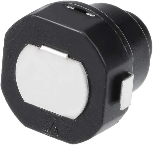 Vista 3 de uxcell 5 unids enclavamiento de acción linterna antorcha botón interruptor de bloqueo contacto negro