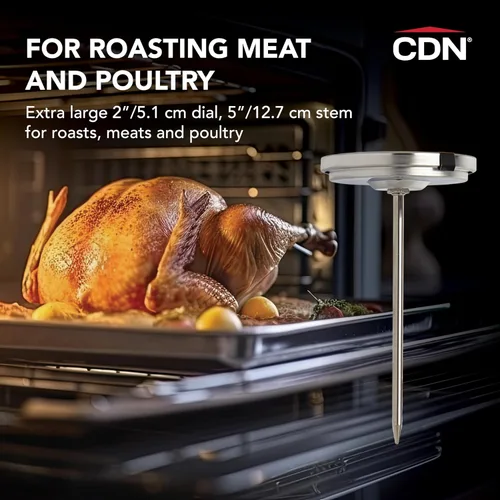 Vista 6 de CDN IRM200-Glow Proaccurate Carne/Aves de corral termómetro a prueba de horno-NSF Certificado, Large Dial-GLOW Meat/Poultry, A, Not Applicable