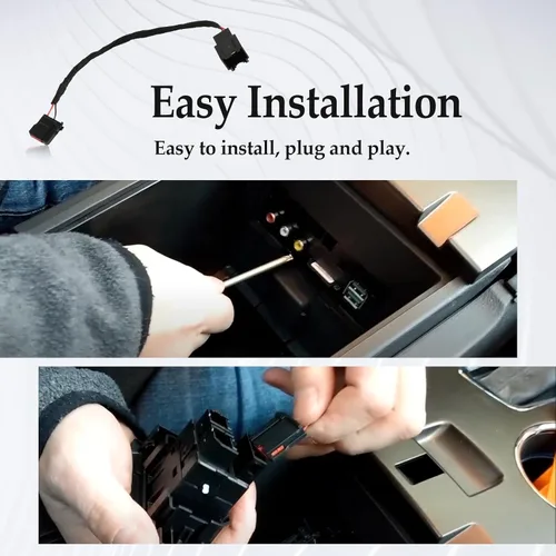 Vista 5 de Módulo Hub de Medios USB Caja Adaptador de Corriente Arnés de Cableado Compatible con Ford Sync 2 a SYNC 3 Actualización Retrofit (GEN1)