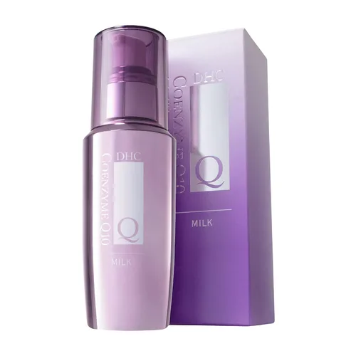 Vista 2 de DHC CoQ10 Milk, humectante facial que desafía la edad, ligero, hidratante diario, apariencia juvenil, sin fragancia ni colorantes, 3.3 onzas