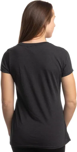 Vista 4 de The Dogmother Divertida camiseta con cuello en V para mujer, con cuello en V