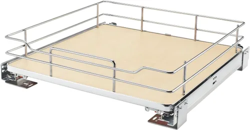 Vista 11 de Rev-A-Shelf Estante organizador extraíble de superficie sólida con cierre suave Gris