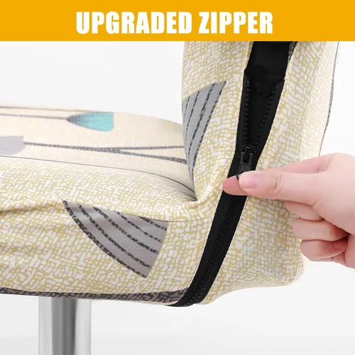 Vista 53 de Smiry fundas elásticas estampadas para silla de oficina de computadora, fundas universales para sillas giratorias de escritorio, extraíbles