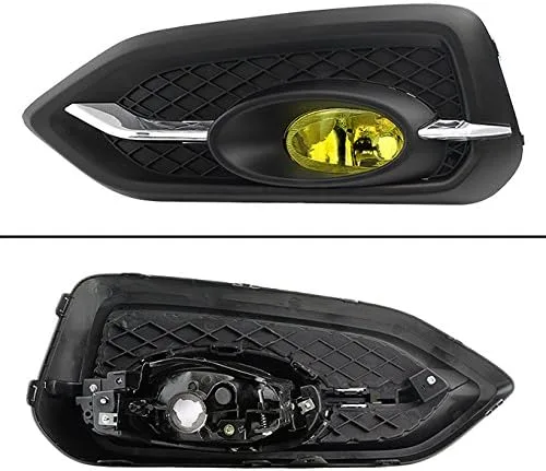 Vista 6 de AKKON - Para Honda Civic 2 puertas 2014 2015 Coupe Lente amarilla para defensa con interruptor + focos