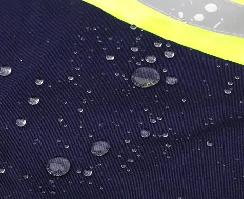 Vista 7 de BOCOMAL Camisas FR de alta visibilidad con botones de 7.5 onzas ANSI/ISEA tipo O Class1 resistente al fuego Hi Vis Refective Safety Jacket 100%