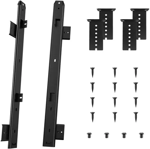Vista 9 de FRMSAET Bandeja Deslizante para Cajón de Teclado Hardware 12/14/16/18 pulgadas Rieles de Metal Resistente Rieles para Teclado Accesorios