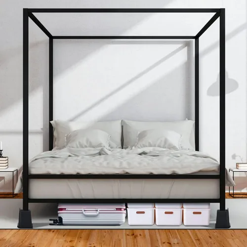 Vista 6 de Hiceeden Paquete de 4 elevadores de cama resistentes, elevadores de muebles de sofá de 6 pulgadas, elevadores de cama, bloques de elevación