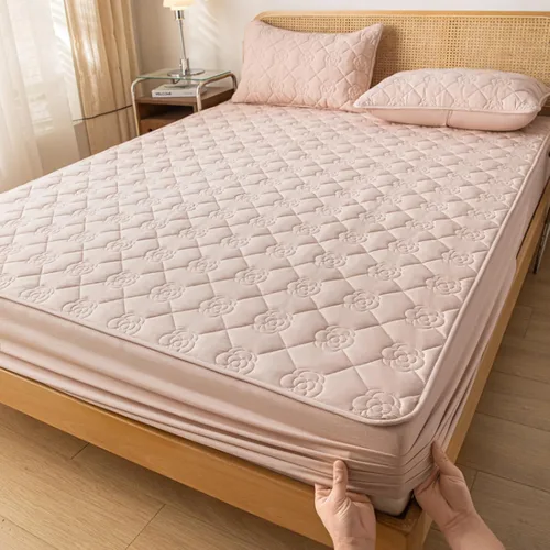 Vista 11 de FCLDESHOP Sábana elástica de bolsillo profundo, sábanas gruesas con impresión acolchada, para dormitorio de niño y niña, impermeable, barrera
