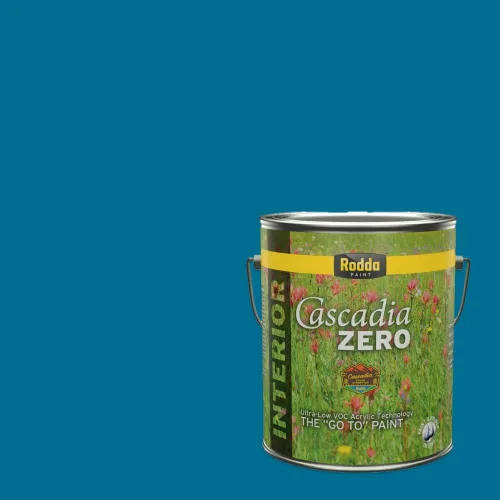 Vista 133 de Rodda Paint CASCADIA XL Pintura e imprimación satinada para exteriores en uno, cuarto de galón, azul playa norte