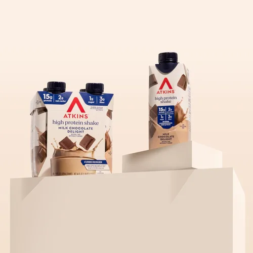 Vista 6 de Atkins Batido de proteína listo para beber, deliciosa leche con chocolate, sin gluten., 609309, 12