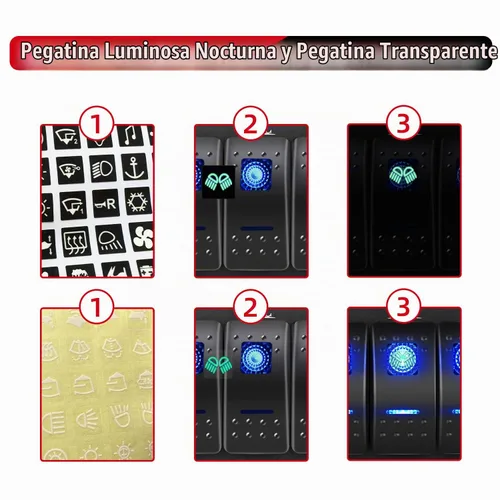 Vista 4 de Panel FXC impermeable, con ranura de doble puerto USB, fusibles de 4.2 A, visualización digital de voltaje, toma de encendedor y 4, 6 u 8 tipos