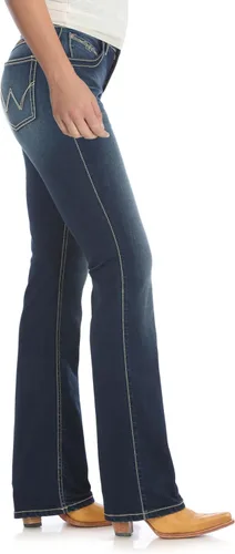 Vista 2 de Wrangler Jeans de equitación para mujer Q Baby Mid Rise Cut Ultimate