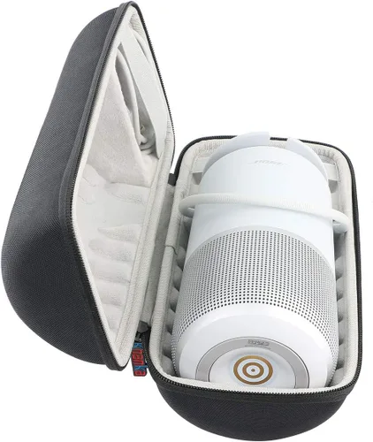 Vista 9 de Khanka - Funda rígida para Bose Home/altavoz Bluetooth inteligente, compatible con soporte de carga EVA Hard Shell, Organized Daily Storage