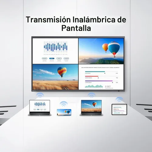 Vista 5 de Tablero inteligente de 75 pulgadas, panel plano interactivo 4k con cámara de 48 MP, certificado Google EDLA, Android 13, pizarra blanca inteligente