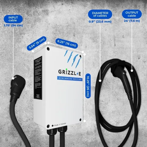 Vista 5 de Grizzl-E Classic Cargador de Vehículo Eléctrico (EV) Nivel 2 hasta 40 Amperios, Certificado UL, Estación de Carga Rápida de Pared para Auto