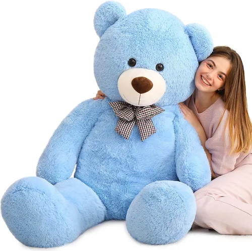 Vista 13 de MaoGoLan Oso de Peluche Teddy Gigante, Animal de Peluche Grande de Tamaño Real, 5 Pies, Suave y Esponjoso Gran Regalo de Oso Teddy para Baby Shower