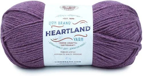 Vista 71 de Lion Brand Yarn Heartland Yarn, Hilo de Peso Medio para Tejer, Ganchillo y Manualidades, 1 Paquete, Great Smoky Mountains Grandes Montañas Humeantes