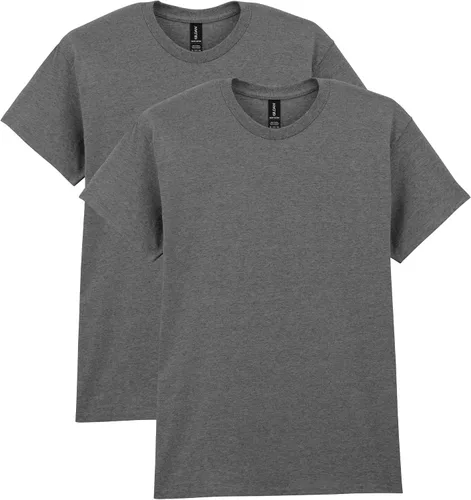 Vista 77 de Gildan Camiseta de algodón pesado para adultos, estilo G5000, paquete múltiple Gris ceniza (paquete de 2)