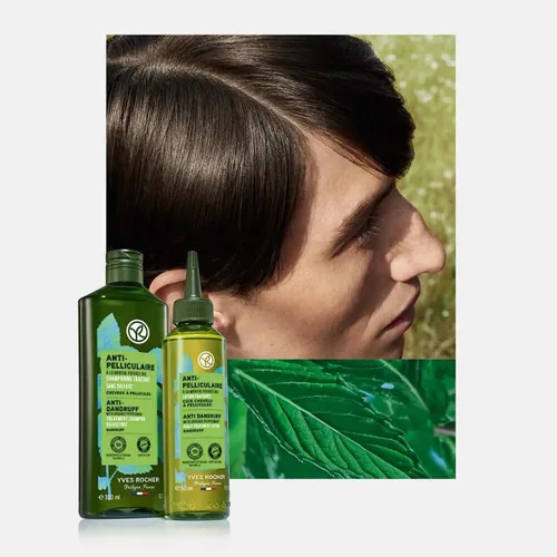 Vista 3 de Yves Rocher Champú anticaspa con tratamiento orgánico de menta sin sulfato - 10.1 fl oz. / 10.1 fl oz