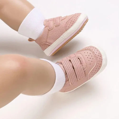 Vista 7 de Clowora Zapatos para bebés niños y niñas, suela de goma antideslizante, zapatos de cuna para recién nacidos, mocasines planos.