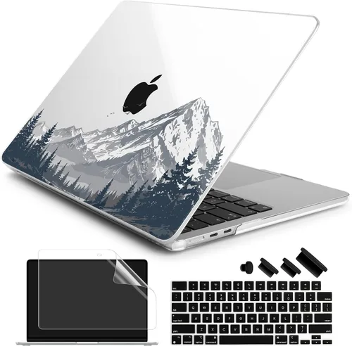 Vista 26 de Batianda Estuche Premium para Nuevo MacBook Air de 15 Pulgadas 2025 M4 2024 2023 con Chip M3 M2 Modelo A3241/A3114/A2941, Estuche Protector de Olas