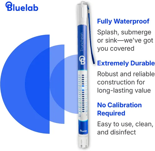 Vista 6 de Bluelab TRUNV2 Medidor de Nutrientes Truncheon, Probador Digital de Conductividad en Agua (Las Escalas Incluyen: EC, 500, ppm 700, CF, TDS)