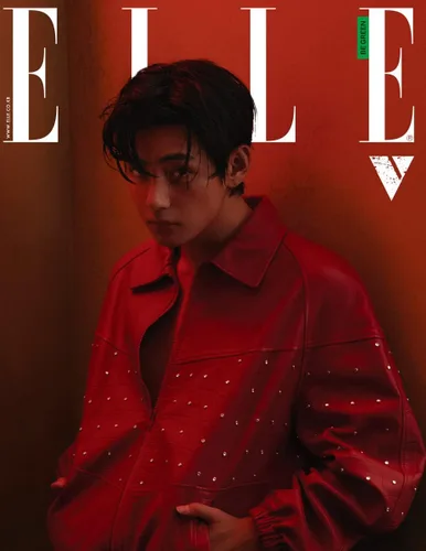 Vista 3 de Revista ELLE Coreana Abril 2023 BTS V (Portada B)