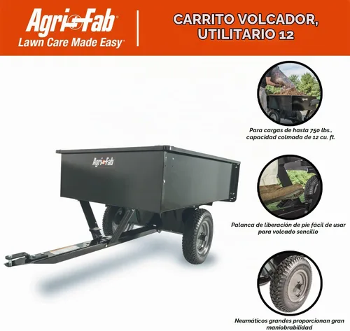 Vista 8 de Agri-Fab 45-0101 remolque para conectar al automóvil, máxima utilidad, 750 libras