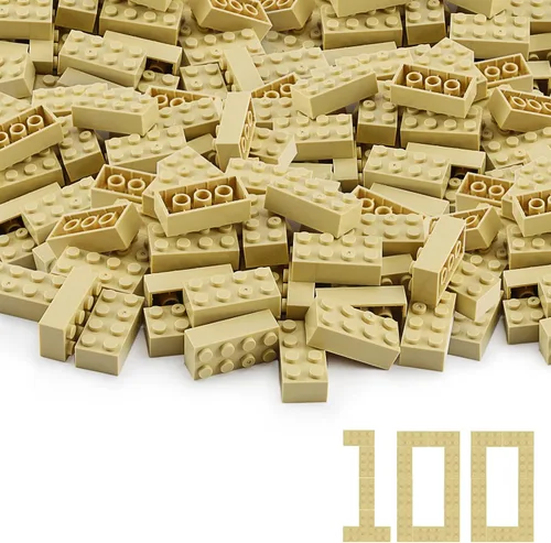 Vista 15 de 100 piezas 2 x 4 Ladrillos Piezas Negras Partes Clásico Juego Creativo Bloques de Construcción Juego de Partes Accesorios de Juguete Compatibles