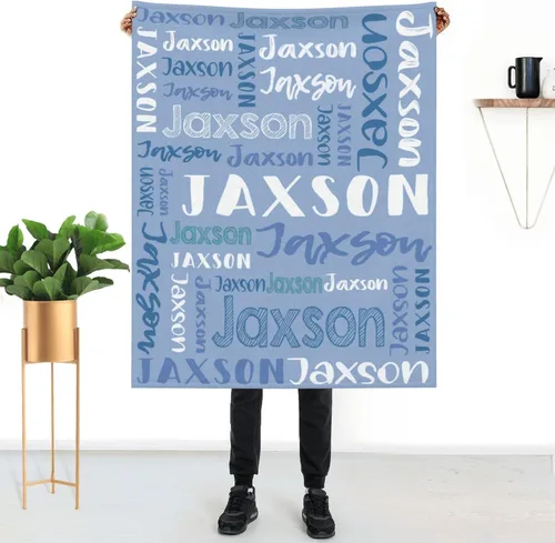 Vista 26 de Mantas de bebé personalizadas para niñas y niños con nombre, mantas de bebé personalizadas con nombre, mantas personalizadas para niños, artículos